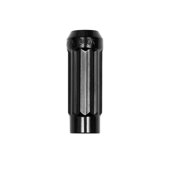 BLOX Racing 12-Sided P17 Tuner Lug Nut 12x1.5 - Black Steel - Single Piece