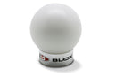 BLOX Racing DR Spherical Shift Knob 10x1.5 - White Delrin Polyoxymethylene-1
