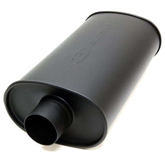 BLOX Racing 2.5 inch SL Sport Muffler - Matte Black