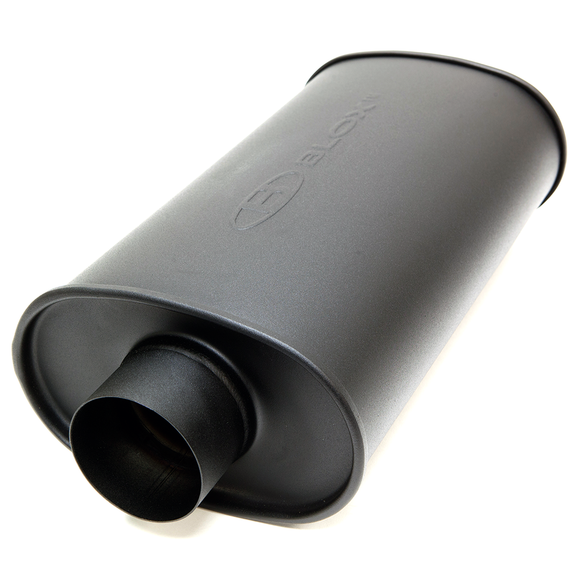 BLOX Racing 3 inch SL Sport Muffler - Matte Black