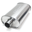 BLOX Racing 2.25 inch SL Sport Muffler - Brushed Silver-1