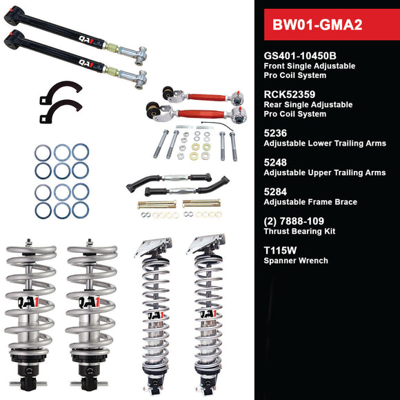 BW01-GMA2 Level 1 Big Wheel Suspension Kit, 68-72 GM A Body