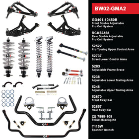 BW02-GMA2 Level 2 Big Wheel Suspension Kit, 68-72 GM A Body