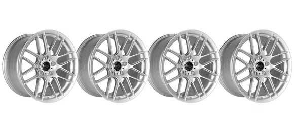 BimmerWorld TA8S 18x9.5/10.5 Silver Staggered Wheel Set - F8X M2/M3/M4