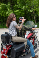 Willie & Max Universal Black Jack Large Slant Saddlebag Set (16 in L x 11 in H x 6.5 in W) - Black-3