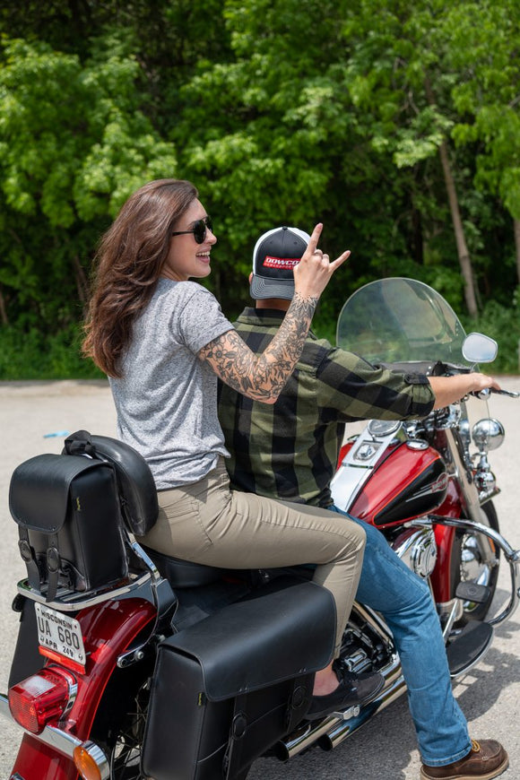 Willie & Max Universal Black Jack Large Slant Saddlebag Set (16 in L x 11 in H x 6.5 in W) - Black