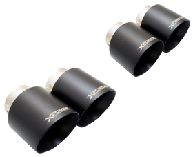 Xforce Ford Mustang GT 2018- Twin Quad Black Tip