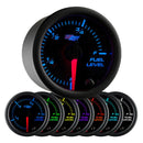 GlowShift Gauges Black 7 Color Fuel Level Gauge | GS-C715-1