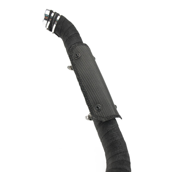 DEI Pipe Shield w/Stainless Steel Clamps - 4in x 8in - Onyx