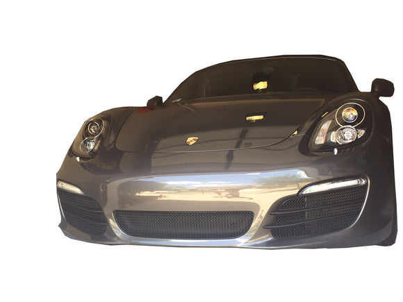 Zunsport Porsche Boxster 981 Full Front Grille Set - Black finish