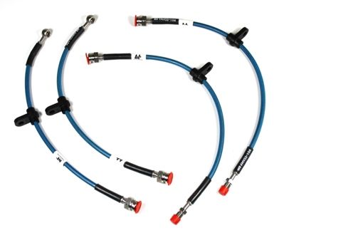 FORGE SET OF 4 BRAIDED REPLACEMENT BRAKE HOSES FOR MK7 FIESTA ST