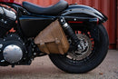 Willie & Max HD Sportsters,Custom Hard Tails Swingarm Bag Dual Shock(10.5inLx11.5inWx 4.5in H)-Brown-2