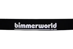 BimmerWorld Windshield Banner (Large) - White on Black