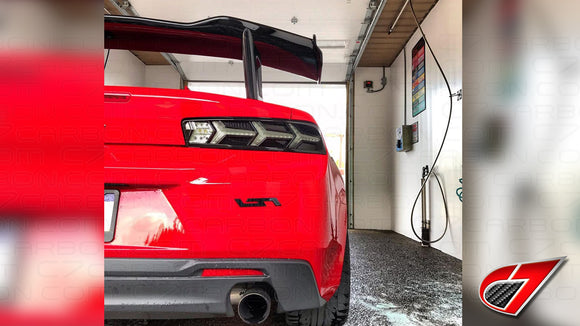 C7 Carbon 1LE OEM Style Rear Spoiler Painted Gloss Black Chevrolet Camaro ZL1 2012+