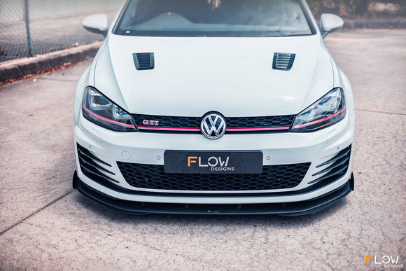 Flow Designs VW MK7 Golf GTI Front Splitter Winglets (Pair)