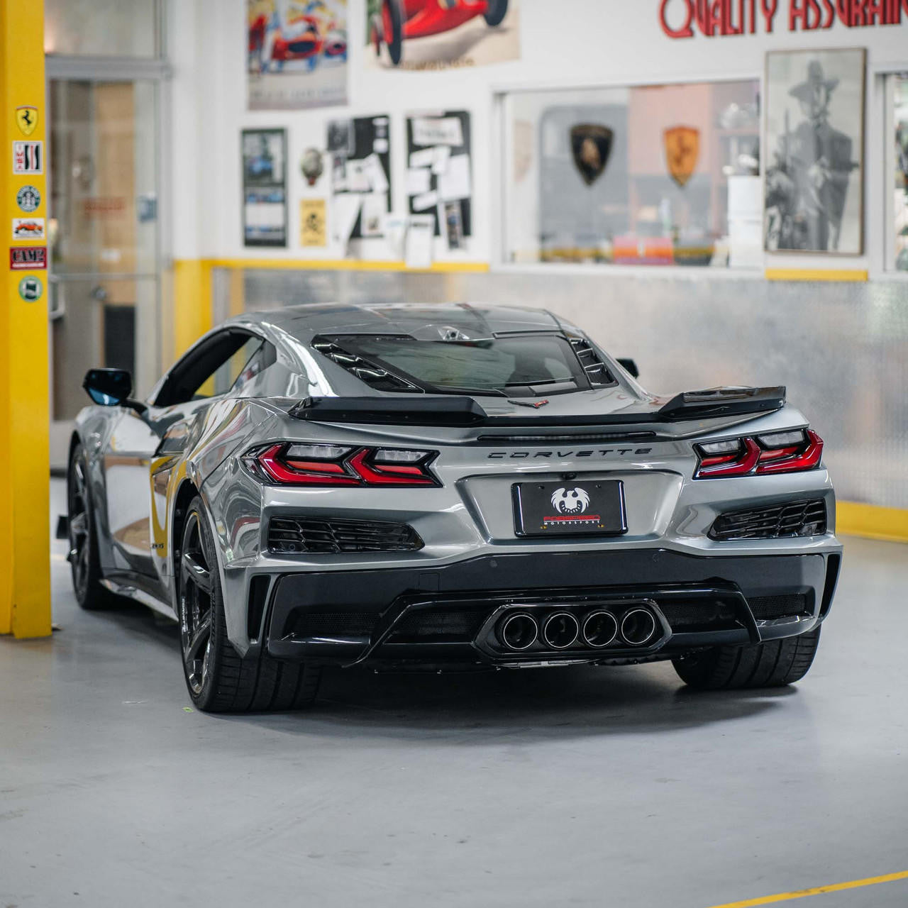 Fabspeed Chevrolet Corvette C8 Z06 Quad Carbon Fiber Tips (2023+)