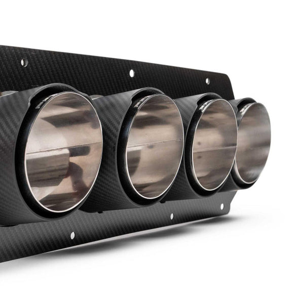 Fabspeed Chevrolet Corvette C8 ZR1 Carbon Fiber Quad Tips (2025+)