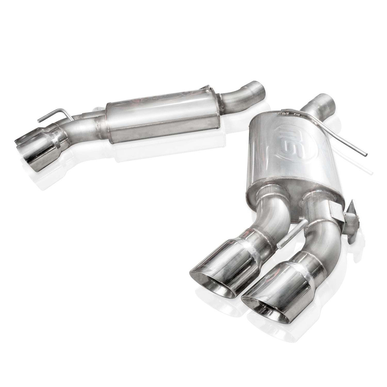 Stainless Works 2016-18 Camaro SS Axleback S-Tube Muffler NPP Valve 4in Tips Factory Connection