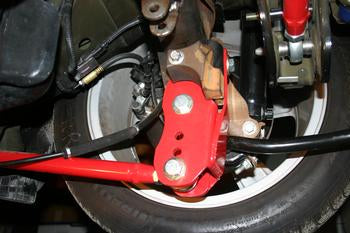 BMR 05-14 S197 Mustang Bolt-On Control Arm Relocation Brackets - Black Hammertone - 0