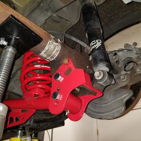 BMR 79-04 Ford Mustang Control Arm Relocation Bracket - Red - 0