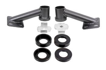 BMR 15-17 S550 Mustang Cradle Bushing Lockout Kit - Black Hammertone