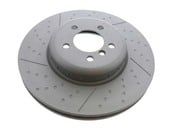 BMW Slotted Brake Disc - Zimmermann 34106797603 (two piece semi floating design)
