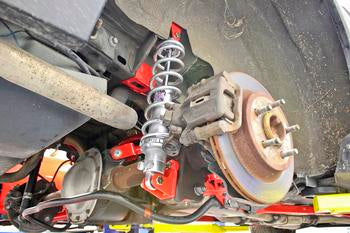 BMR 79-04 Fox Mustang Rear Coilover Conversion Kit w/o Control Arm Bracket - Black Hammertone - 0