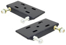 RockJock Jeep CJ Front Leaf Spring Plates For 2in Springs w/ Shock and Sway Bar Mounts Pair-1