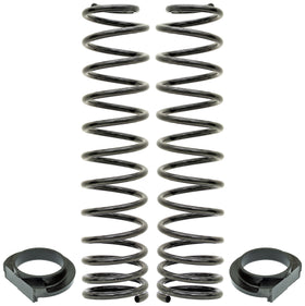 RockJock JL Front Coil Springs 4in Lift w/ Urethane Isolators Pair