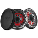 DS18 Hybrid Marine Speakers w/ Driver And RGB LED 10in 2-Way 450 Watts RMS 4 ohm Crbn Fiber w/ Cover-1