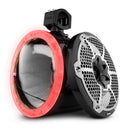 DS18 Marine And Powersports Towers 10in RGB LED Lights Black Carbon Fiber Speakers Not Included-1