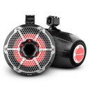 DS18 Marine And Psports Towers With 10in 1in Driver 300 Watts RMS RGB LED Lights Black Carbon Fiber-1