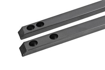 BMR 15-17 S550 Mustang Super Low Profile Chassis Jacking Rails - Black Hammertone