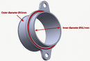 do88 Porsche 997.1 TT/GT2 07-09 Adapter 50mm Compressor Housing-3