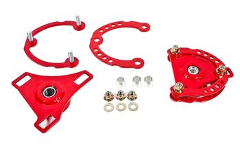 BMR 15-17 S550 Mustang Caster Camber Plates - Red