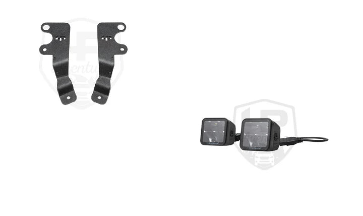 LP Aventure 13-17 Subaru Crosstrek Hood Light Brackets - Powder Coated (Pair)