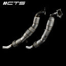 CTS TURBO AUDI C7/C7.5 S6/S7/RS7 4.0T CAST DOWNPIPE SET WITH HIGH FLOW CATS-2