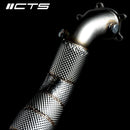 CTS TURBO AUDI C7/C7.5 S6/S7/RS7 4.0T CAST DOWNPIPE SET WITH HIGH FLOW CATS-4