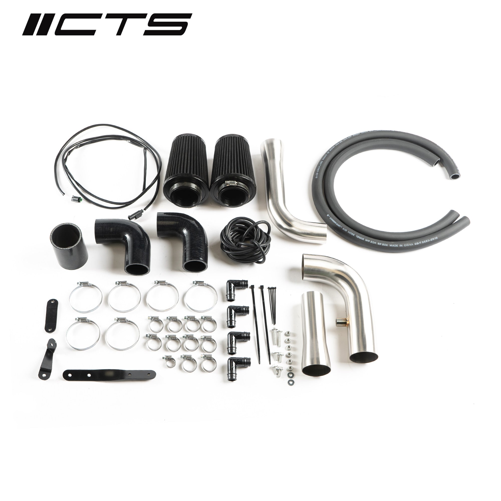 CTS TURBO N54 INTAKE RELOCATION KIT FOR BMW E9X/E8X 335I/135I WITH 2″ TURBO INLETS – TR-0300 AND TR-0300RS