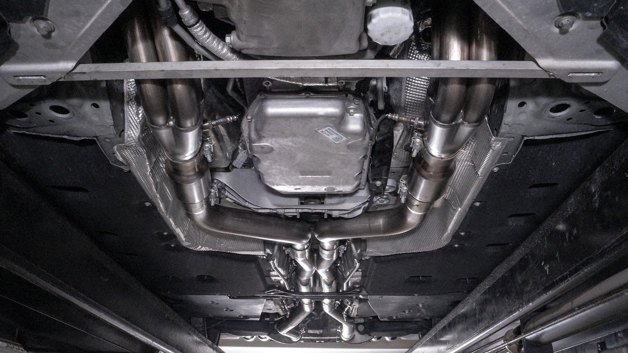 Stainless Works 2016-18 Cadillac CTS-V Sedan Headers 2in Primaries 3in Catted Leads Into X-Pipe - 0