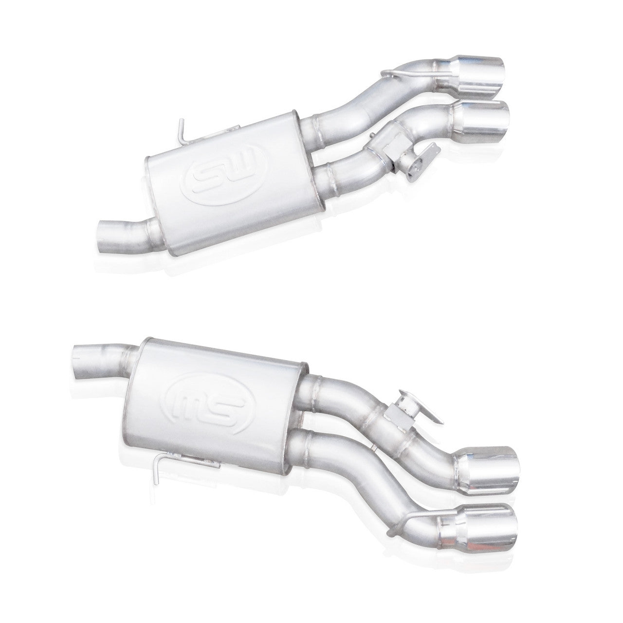 Stainless Works 2016-18 Cadillac CTS-V Sedan Axleback System Dual-Mode Turbo Mufflers 4in Tips - 0