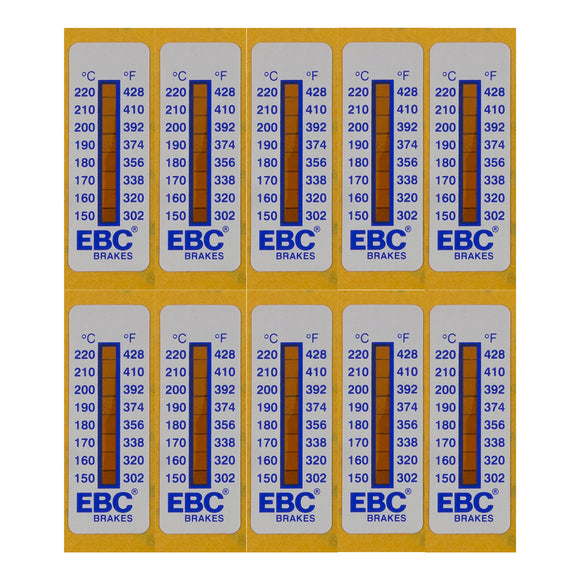 EBC Racing Level Caliper Temperature Strips (8 Pack)