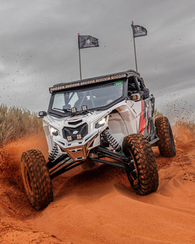 Elektric Offroad 2017+ Can Am X3 Maverick Billet Front Winch Bumper Anodized Clear - 0