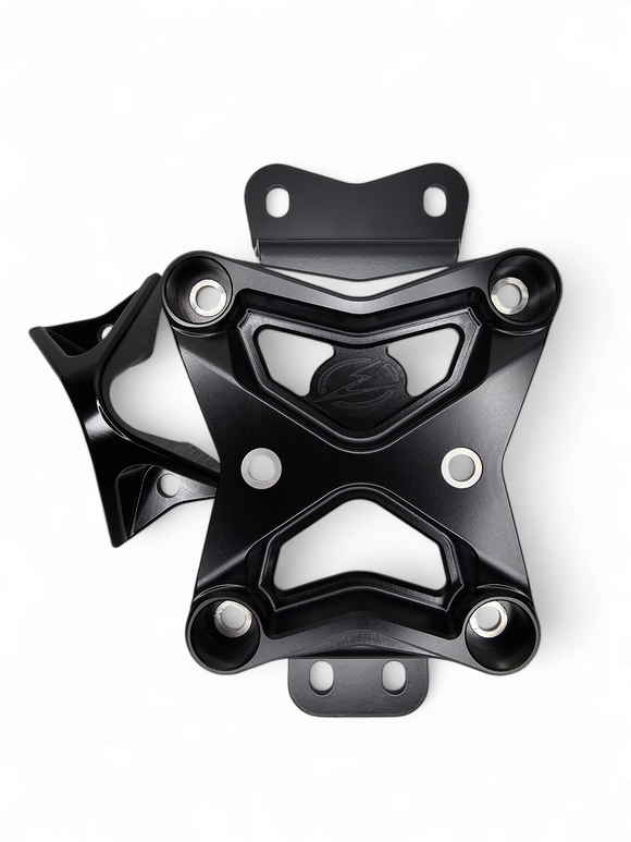 Elektric Offroad 2022+ Can Am X3 Maverick 10 Bolt Radius Rod Plate With Pull Hook (Black)