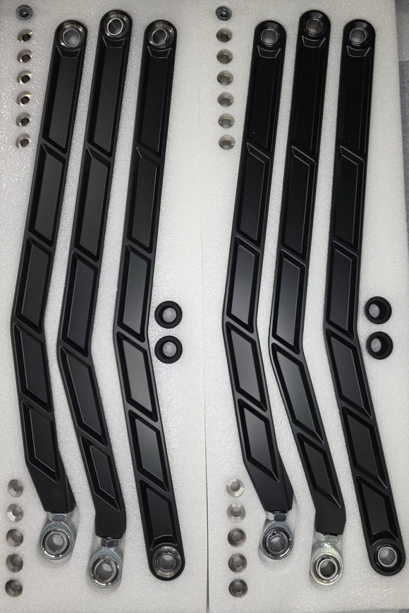 Elektric Offroad 2017+ Can Am Maverick X3 Volt Billet Radius Rods Anodized Black RS 72In Model Only