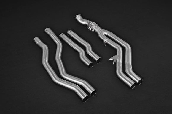 BMW M2 Capristo Exhaust System (F87)- ECE Valved Exhaust W/ Mid-Silencer Spare Pipes & Carbon Tips