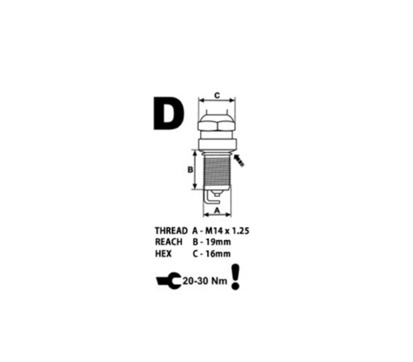Brisk Silver Racing DR15YS Spark Plug - Priced Each