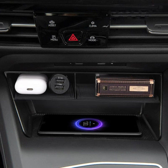 Car Center Console Storage Box And Organizer - VW / Mk8 / Golf R / GTI