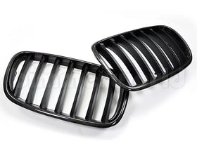 Carbon Fiber Front Grilles (Pair) - E70 X5 X5M & E71 X6 X6M