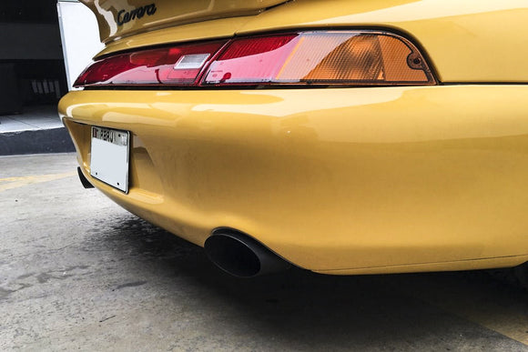 Fabspeed Porsche 993 Twin Turbo Single Wall Oval Bolt-On Tips